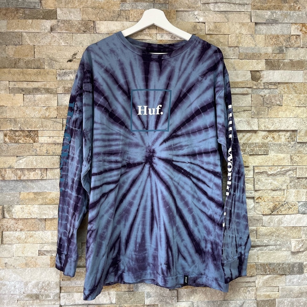 HUF long sleeve tie dye shirt, LRG